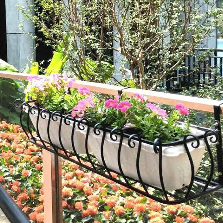 Balkon Vejrbestandig urtepottestativ i jern